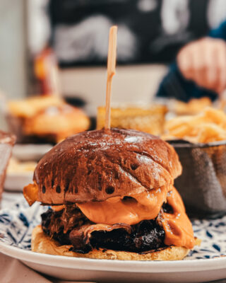 Hamburguesa Xanxita de La Tintilla.